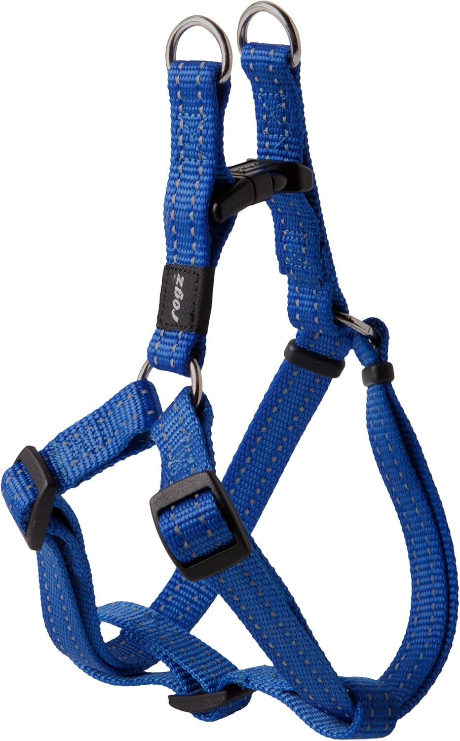 Rogz Utility Step-In Harness Snake, Medium, Blue