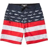 PELAGIC Strike Men's Ultralight Boardshorts, Quick Dry, 19 in Outseam | Ultralight recycled 4-Way Stretch fabric, PFAS free water and stain repellency, Zip stash pocket, 9.5 in Inseam