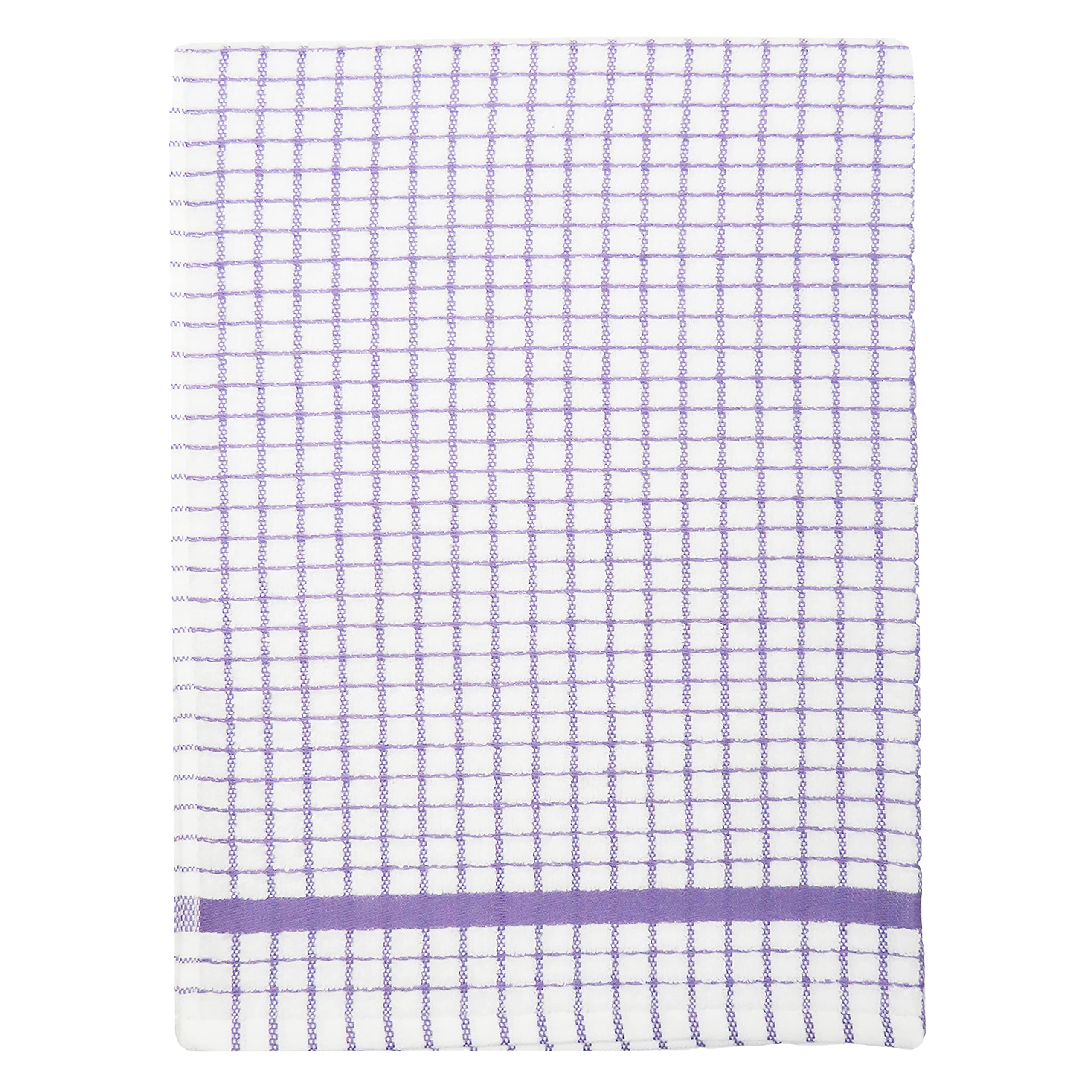 Samuel Lamont & Sons Poli-Dri Tea Towel Lavender , Size 50cm x 70cm, 100% Cotton Terry Towelling , Ultra-absorbent & Super Soft Kitchen Towel , Machine Washable, Purple, One Size