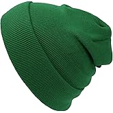 Cap911 Unisex Plain 12 inch Long Beanie - Many Colors Kelly Green