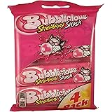 Bubblicious | Strawberry Gum | Bubblicious Chewing Gum Strawberry Splash - 4 Per Pack | Bubbalicious Bubblegum | 5.36 Ounce T