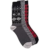 MUK LUKS mens 3 Pair Pack Microfiber