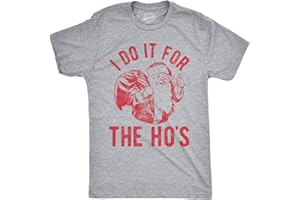 CRAZY DOG T-SHIRTS Crazy Dog Mens T Shirt I Do It for The Hos Santa Claus Funny Christmas Party Tee