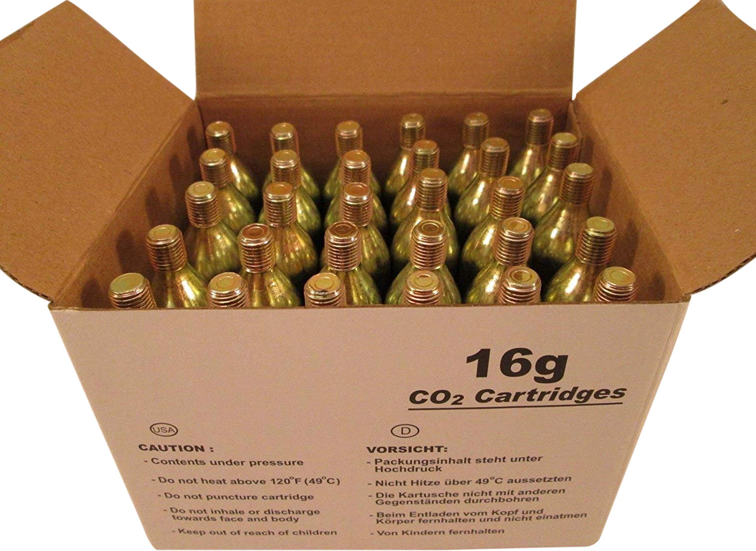 Mosa 16 Gram Threaded Co2 Cartridges (Pack of 30)