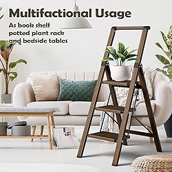 Taranta 3 Step Ladder, Portable Folding Ladder with