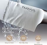 Nuovva 8-Piece Kitchen Knife Set with Spinning Block Colorful Stainless Steel view 4