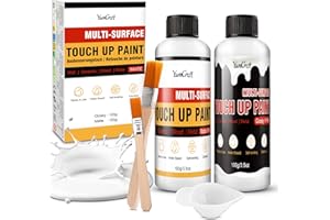 Touch Up Paint, 7oz White Wall Paints - Upgraded Matte & Gloss Multi-surface Touch Up Paint Pen, Repairs Scratches and Spots 