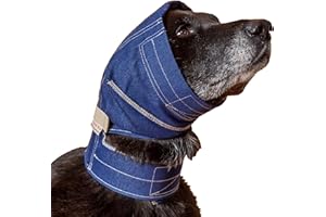The Original No Flap Ear Wrap (Large, Denim)