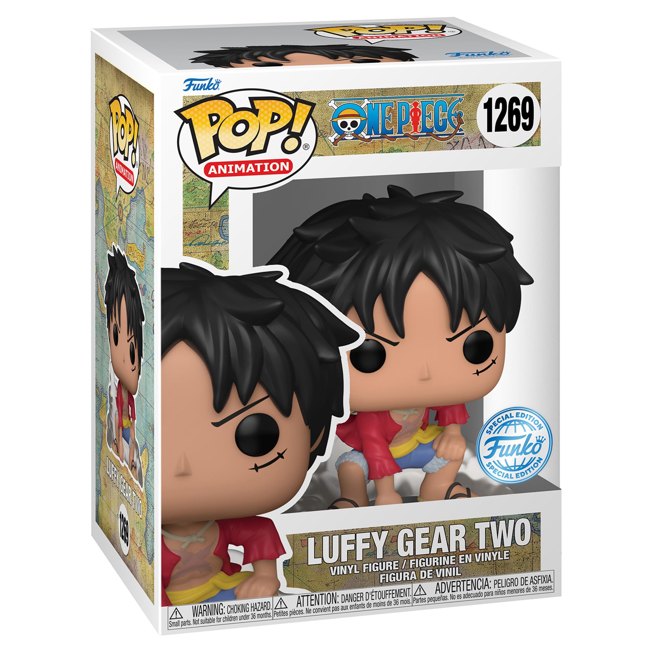 Funko Pop! Animation One Piece Luffy Gear Two Exclusive Vinyl Figures, Rare Pop Vinyl