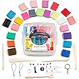 Incraftables Polymer Clay Kit (24 Colors Soft Block). Modeling Oven Bake Clay Kit for Adults, & Kids with Sculpting Tools. Non Toxic Molding Polymer Starter Baking Set for Jewelry Making