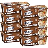 Minute Ready-to-Serve Brown Rice Cups, Instant Rice, 8-Count Pack | Single-serve 8.8-ounce microwaveable rice cups, ready in 1 minute, whole-grain rice, gluten-free and non-GMO