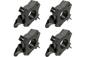 Cedarslink Four Pack (4) Slim 1.25" Width O Clamp DJ Stage Fits 1.5"/2" Lighting Heavy Duty Mounting for Stand/Truss