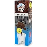 Milk Magic Flavored Milk Straws for Kids, Chocolate, 24 Pack | Low Sugar, Only 20 Calories Per Straw, Gluten-Free, BPA-Free, Non-GMO, No Refrigeration, Lunchbox Ready