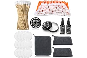 Nuanchu 607 Pcs Card Cleaning Kit Trading Card Repair Kit Includes Cleaning Spray, Polishing Paste, Cotton Swab, Cotton Disc and Microfiber Cloth for Scratch Surface Care Tool Accessory