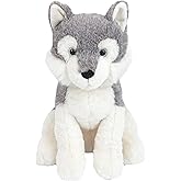 MON AMI Yukon The Husky Dog Stuffed Animal – 12 Inch Soft Cuddly Puppy Plush | Handcrafted Realistic Dog Toy for Boys & Girls | Nursery Room Décor for All Ages