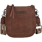 Wrangler Small Crossbody Bag for Women Western Shoulder Purse with Adjustable Strap