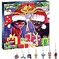 Miraculous Ladybug Advent Kwami Calendar - 24 Days of Miniature Kwamis & Seasonal Charms - Christmas Countdown Calendar with Hooks & Ribbons, Festive Collectible Toys for Kids Holiday Joy