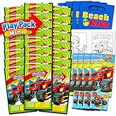 Nickelodeon Blaze and the Monster Machines Mini Party Favors Set for Kids - Bundle with 24 Mini Grab n Go Play Packs with Coloring Pages, Stickers, and Loot Bags
