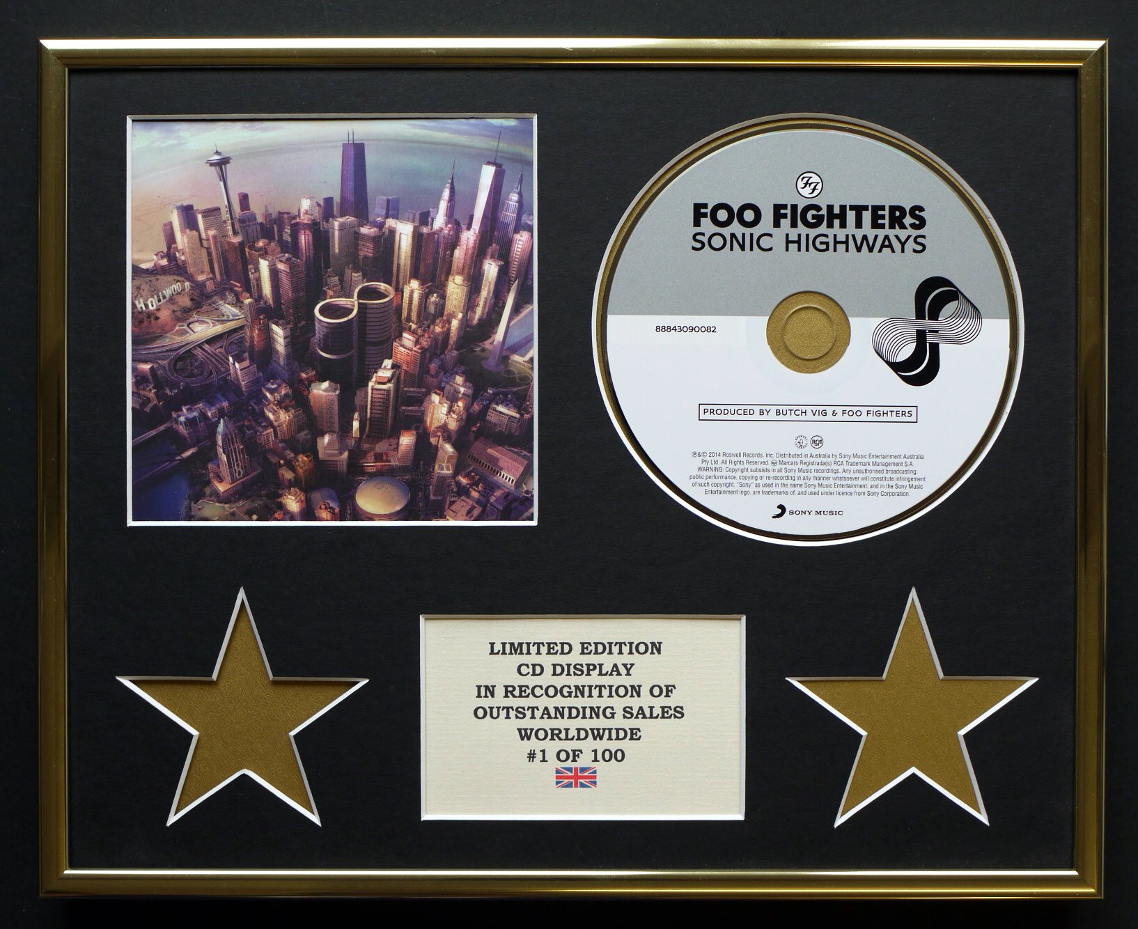FOO FIGHTERS/CD DISPLAY/LIMITED EDITION/SONIC HIGHWAYS