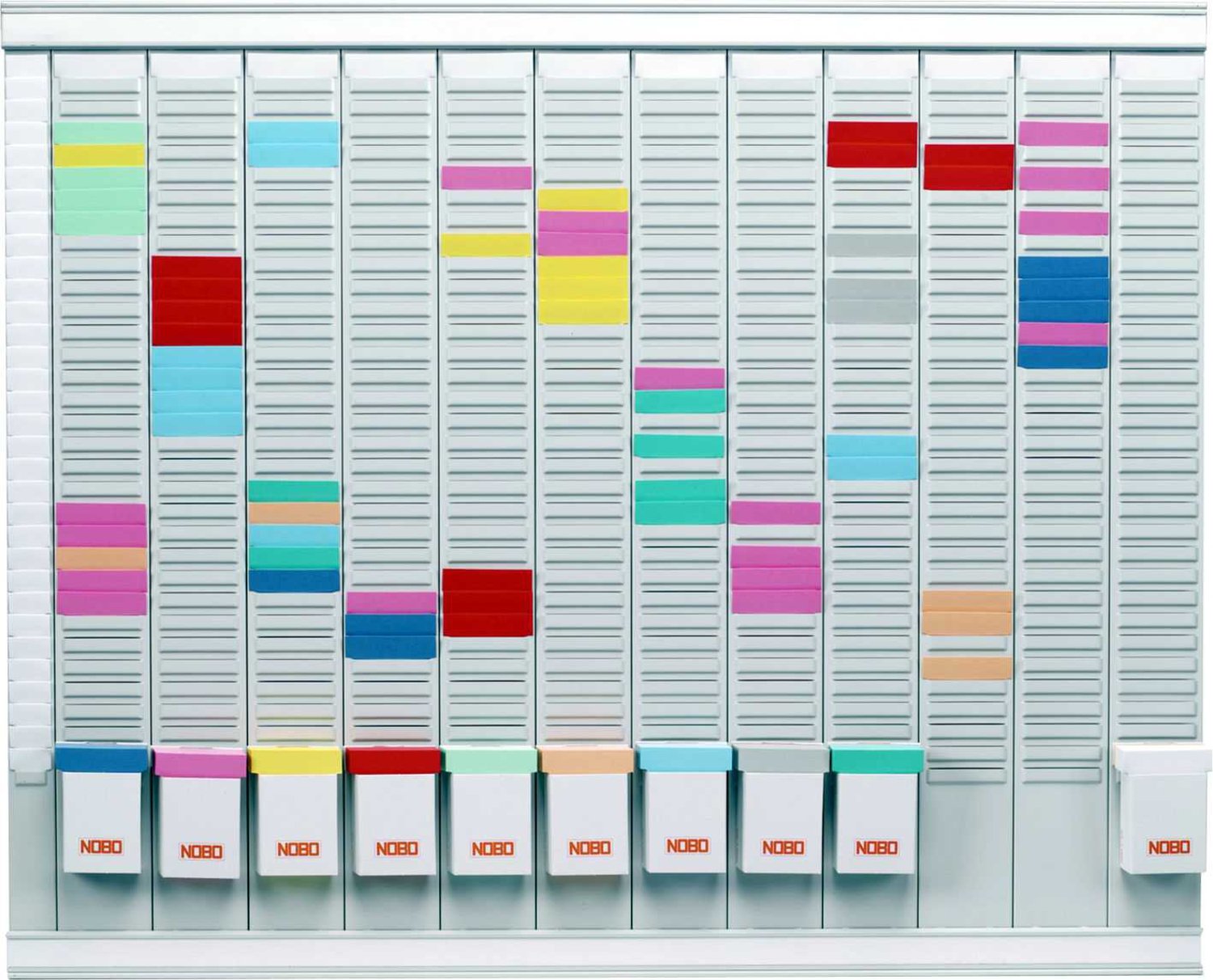 Nobo 12 TCard Panel Maxi Office Planning Kit, 800 x 730 mm Amazon.co