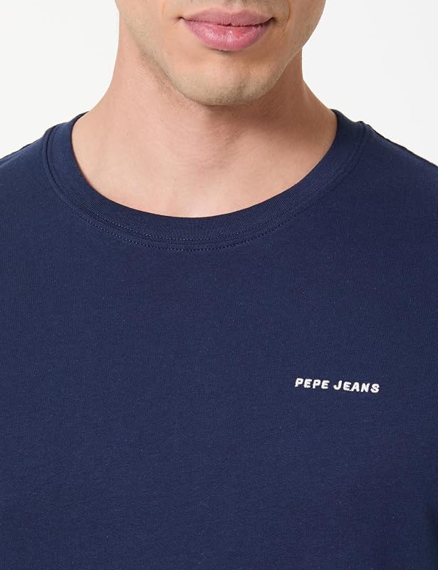 Herren M Basic Logo T-Shirt, Blau (SEA Blue), S, Blau (Meerblau), S