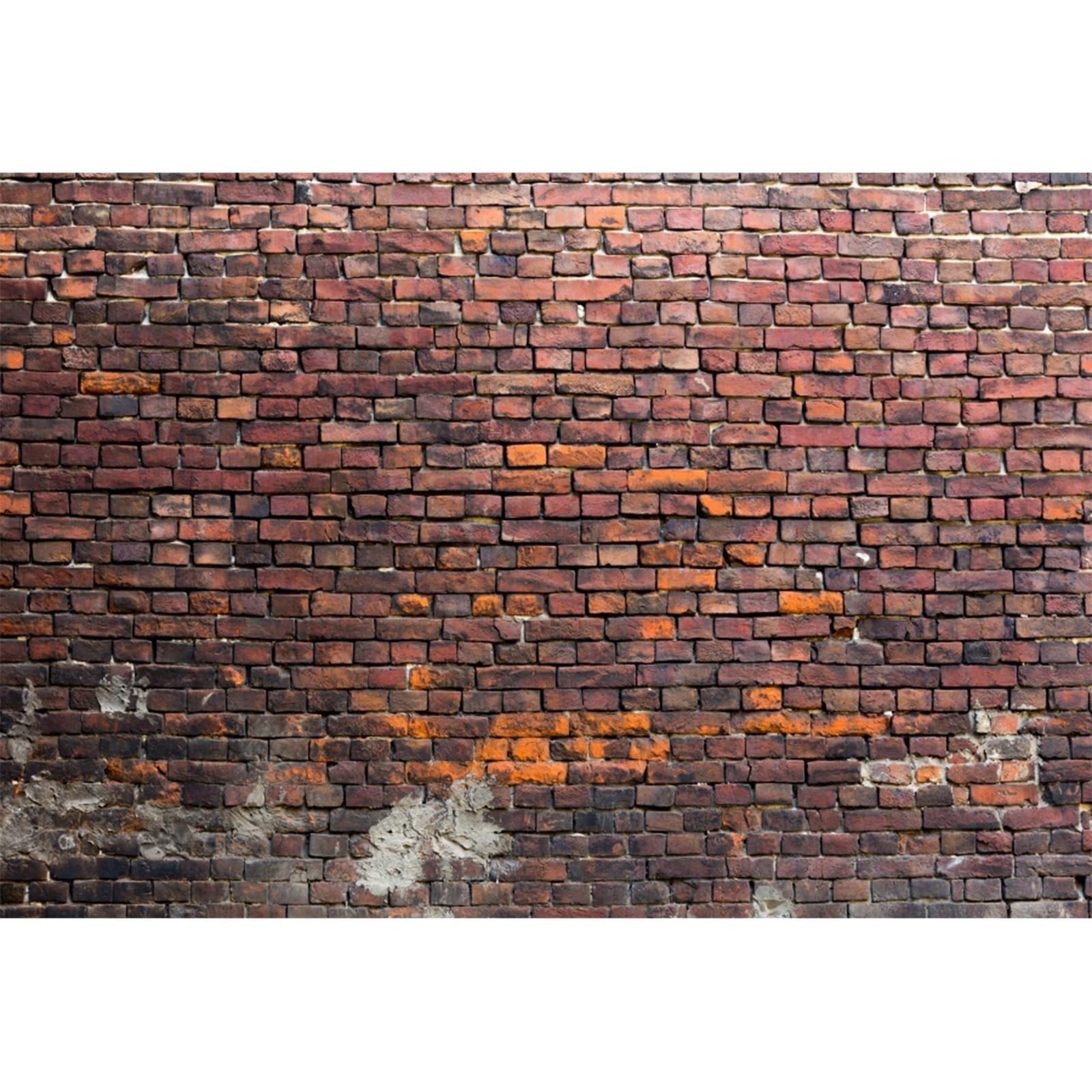 YongFoto 15x10ft Photography Backdrop Aged Grunge Brick Wall Weathered Texture Background Backdrops Photo Shoots Newborn Lovers Party Adult Kids Baby Personal Portrait Photo Background Studio Props