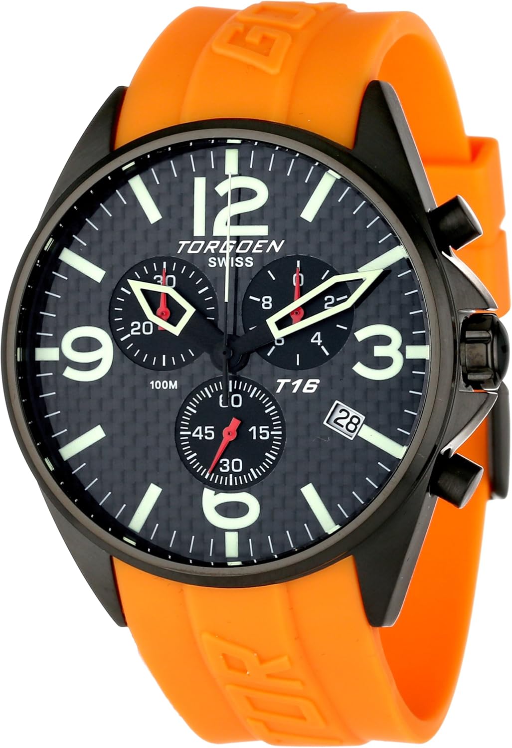 Swiss T16304 Men's Quartz Chronograph Pilot Watch with Black