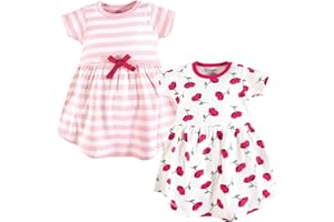 Touched by Nature Girls' One Size Organic Cotton Short Long-Sleeve Dresses