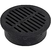 NDS 40, Grate Cover, Connects to Round 6 in. Speed-D Catch Basin 6 Inch Drain Pipes & Fittings, for Small Lawns, Landscaping,