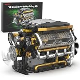 Karei V8 Engine Building Set 1065 PCS- Manual &amp; Electric Dual Working Modes | USB rechargeable motor, Runs 2 Directions and 2 Speeds, Simulation Design, STEM Toys for 14+ and Adult