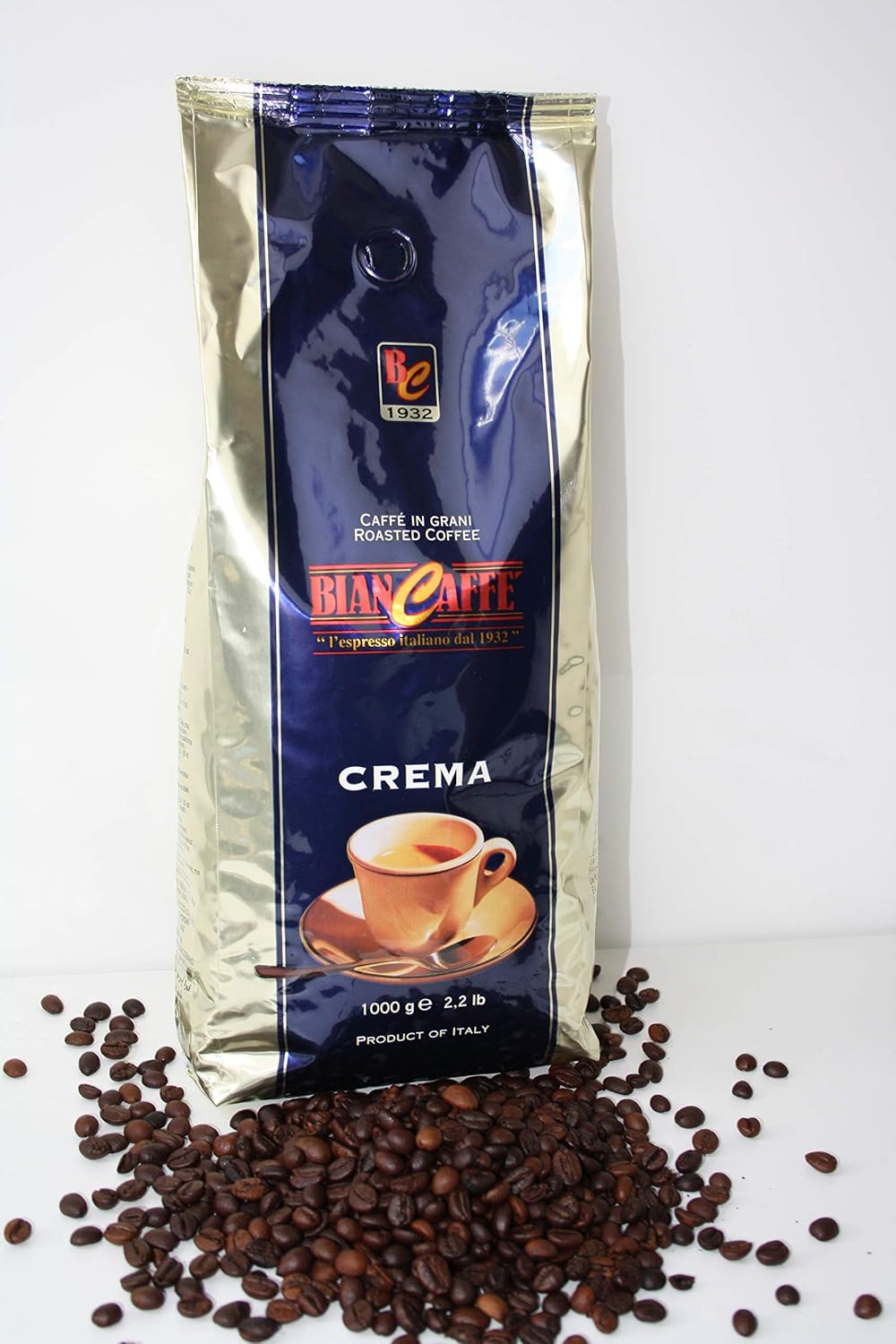 Biancaffe Espresso 'Crema' Coffee Beans (1kg Packet) Amazon.co.uk Grocery