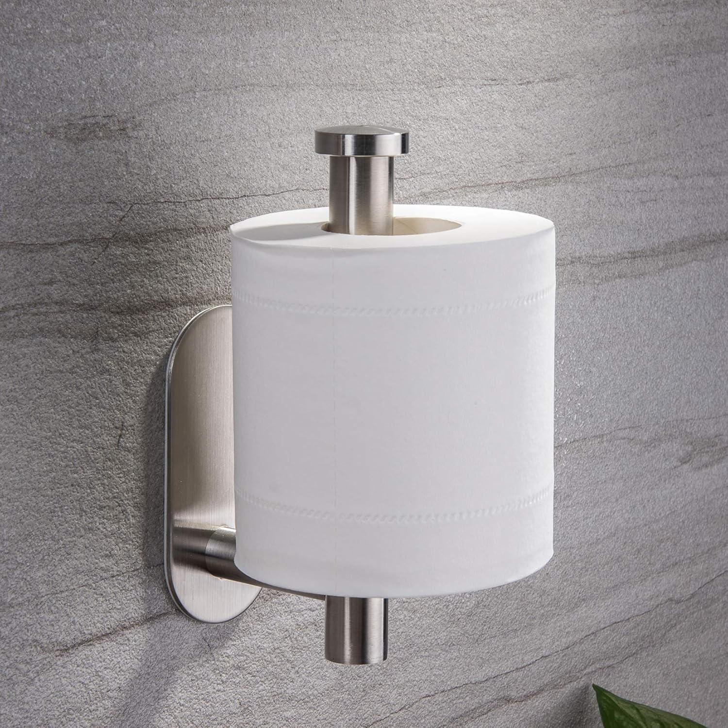 YIGII Toilet Paper Holder Self Adhesive - Adhesive Toilet Roll Holder no Drilling for Bathroom Stainless Steel Brushed: Home & Kitchen
