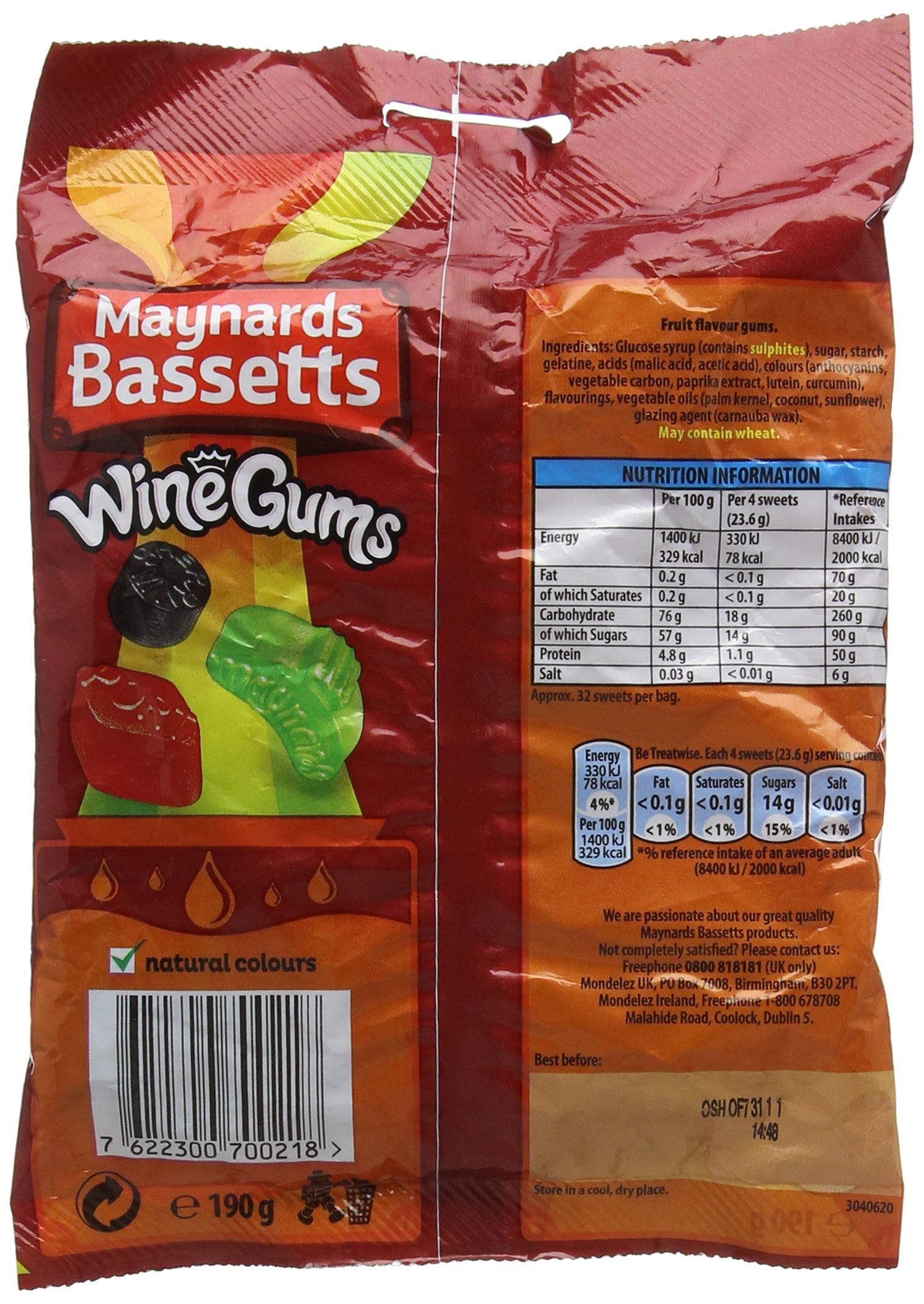 Maynards Winegums Original Maynards Bassetts Wine Gums Imported From