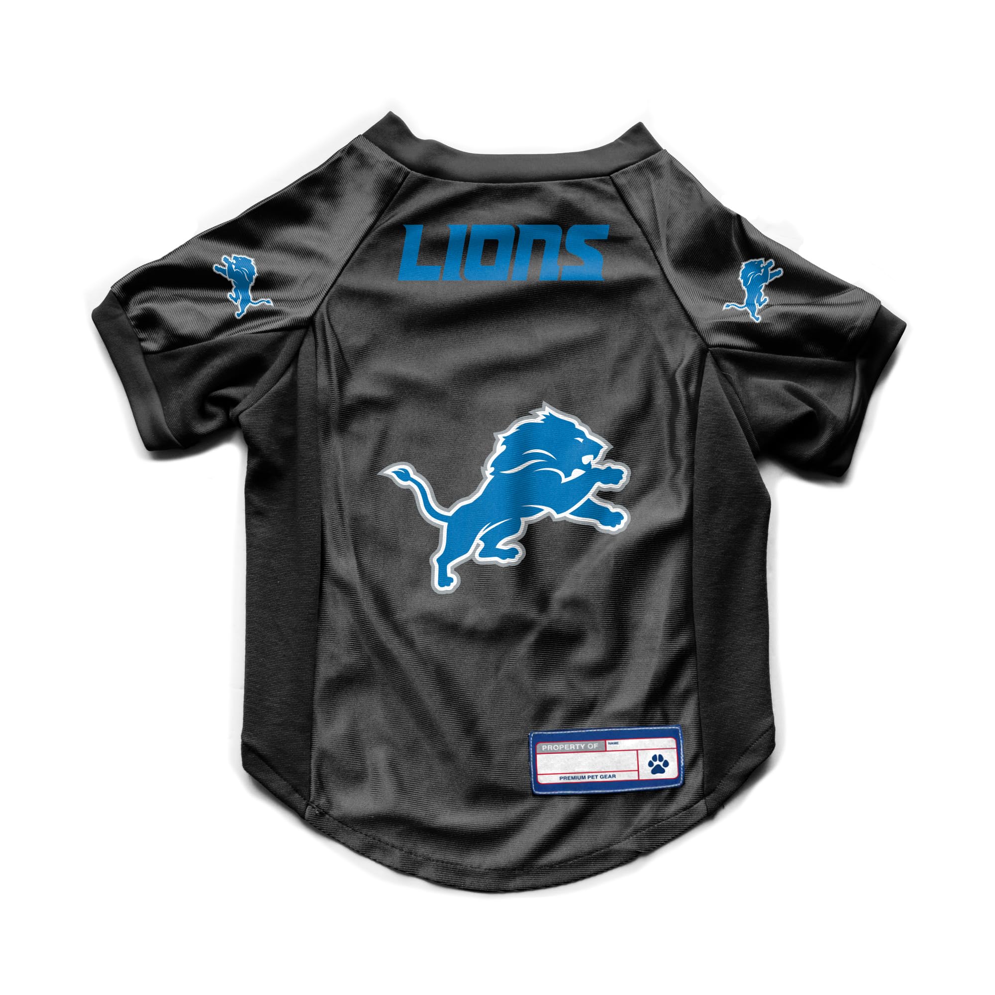 Photo 1 of Littlearth NFL Detroit Lions Stretch Pet Jersey, Team Color, X-Large
