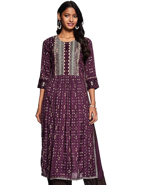 Women's Rayon anarkali Kurta