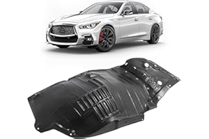 JMTAAT Front Fender Liner Inner Panel Compatible with 2014-2023 Infiniti Q50 Replacement for 638414GA0B IN1248128 Wheel Liner Splash Shield Guard Left Side (Front Section)