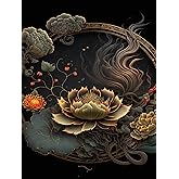 Diamond Painting Set Lila Lotusblume - 30x40cm DIY Diamantbild Für Erwachsene