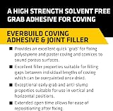 Everbuild COVE-EBD Coving Adhesive Joint Filler White 290ml Fast Grab Solvent view 3