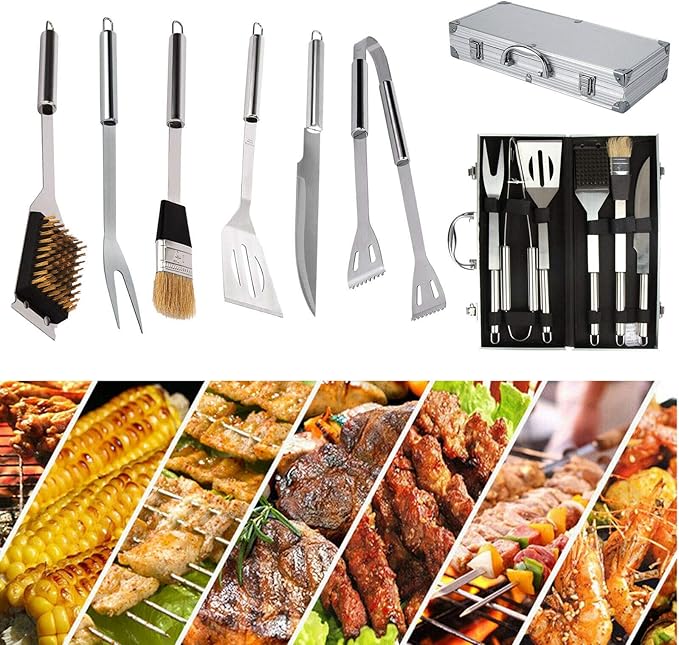 BBQ Tool Barbecue Grill Utensil Camping Set Stainless Steel
