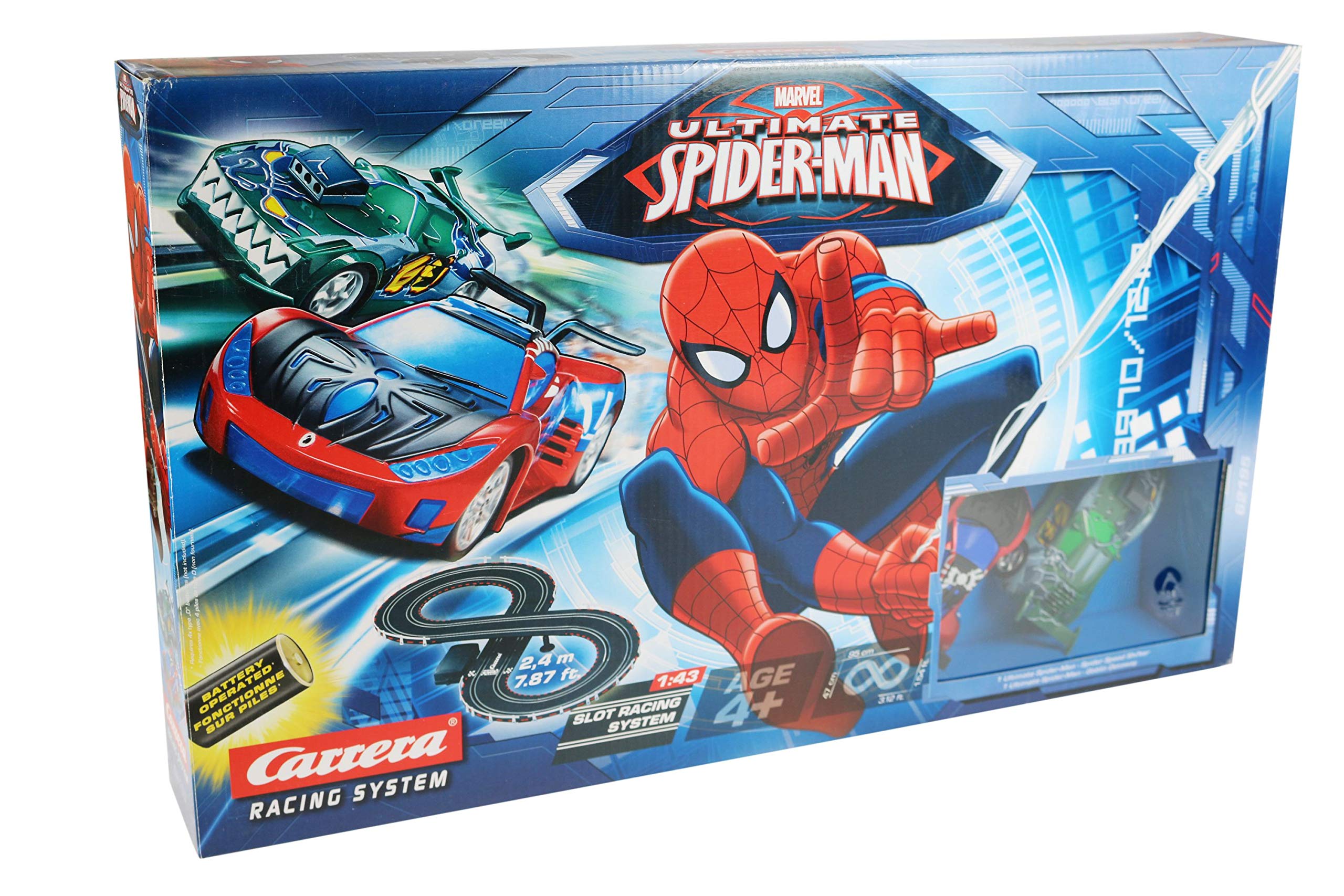 Carrera Marvel Ultimate SpiderMan 143 Slot Racing 2.4m Track Set Buy
