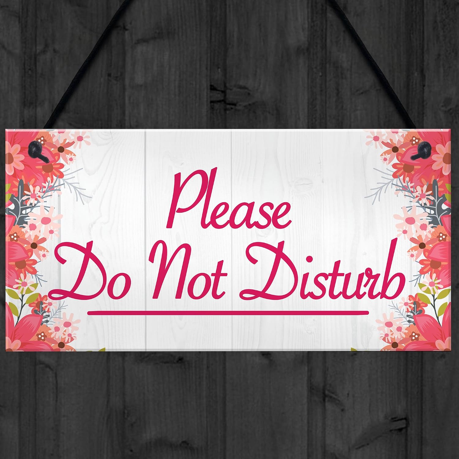 Red Ocean Please Do Not Disturb Therapist Hotel Privacy Hanging Plaque Home Door Gift Sign, 200x100mm - Image 5