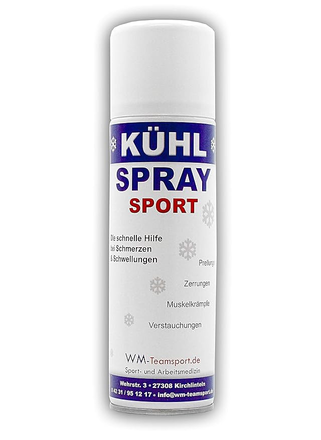 WM-Teamsport Original Sport- Kühlspray, Eisspray, EIS Spray, Kühl Spray, Kältespray 300 ml