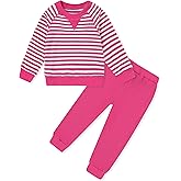 SANMIO Toddler Baby Girl Clothes Toddler Outfit Cute Striped Sweatshirt Tops + Pants Set Fall Winter Clothing For Girls