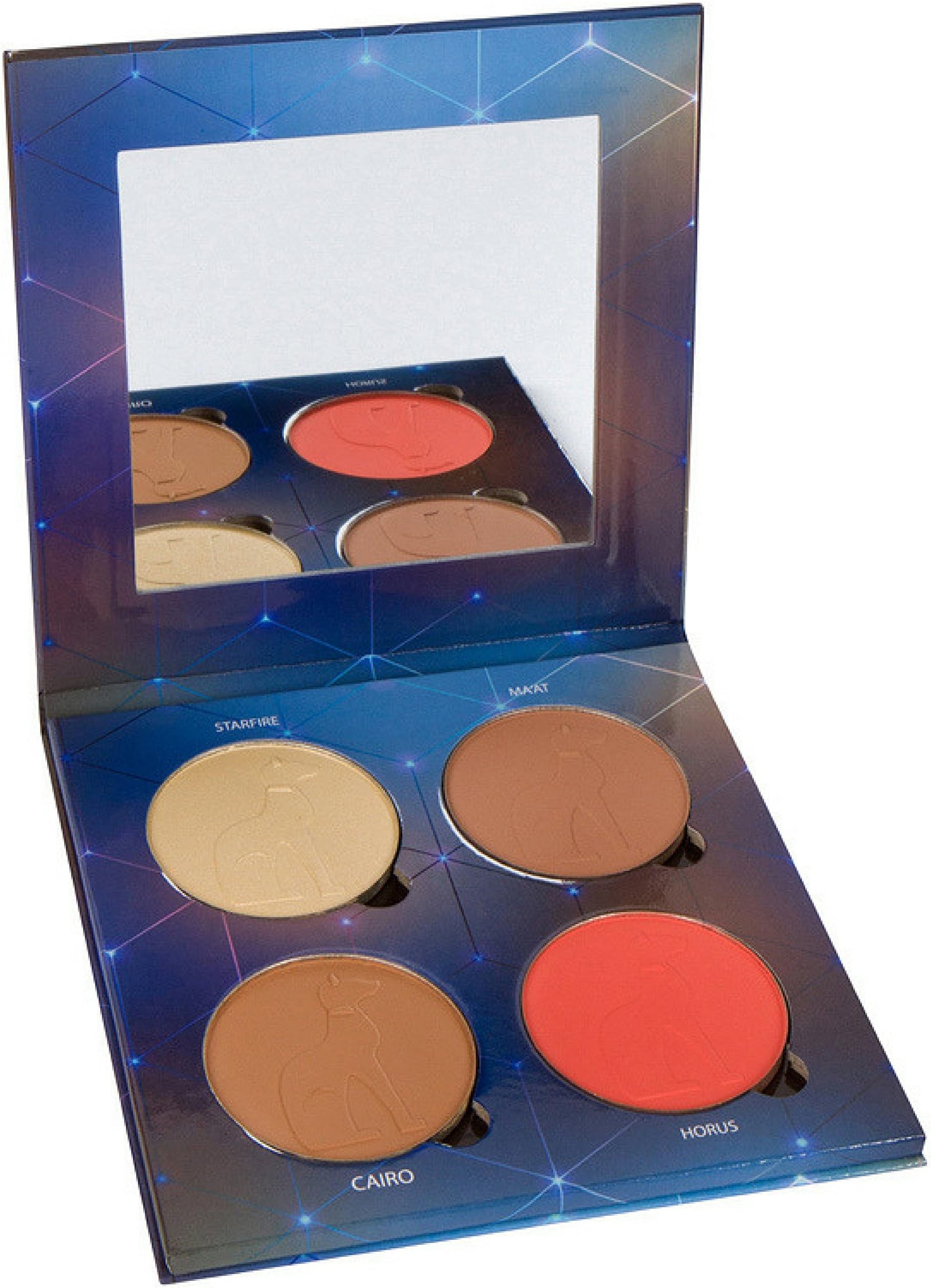 Natural Matte Face and Eye Palette with one Highlight, one bright pop of colour blush or eyeshadow, โXL magnetic pans, great for contouring, natural highlighting, bronzing, all day eyeshadow