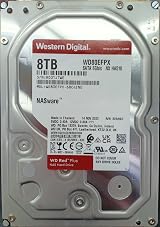 WD Red Plus 8TB NAS Hard Drive 3.5" Internal SATA 6Gb/s CMR 128MB Cache view 2