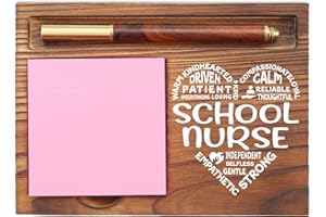 EFFJNSG School Nurse Gifts, Appreciation Gifts for School Nurse, Thank You Gifts for School Nurse, Nurse Week Gifts, Medical Student Graduation Gifts Desk Self-Stick Note Pad Holders EDP25