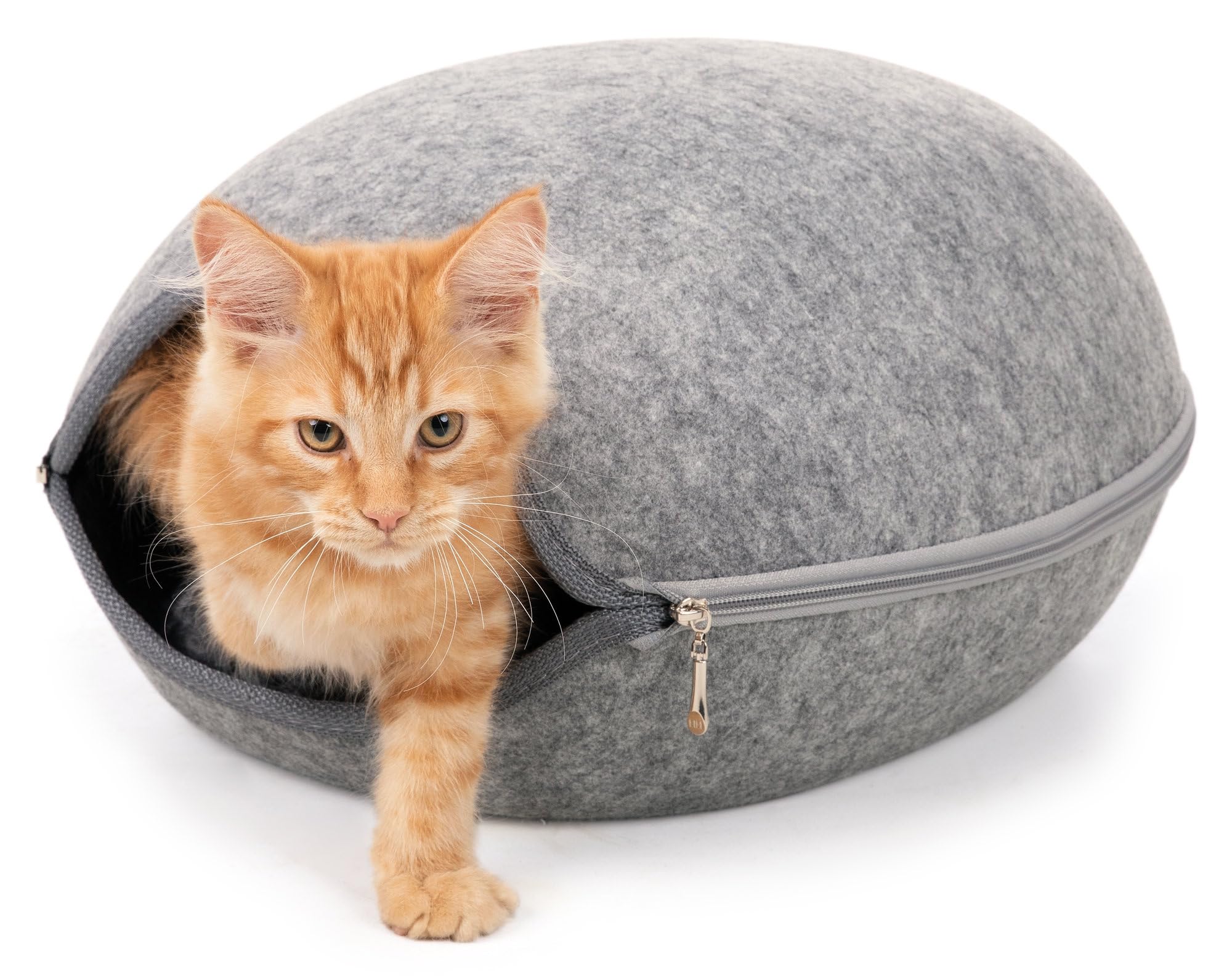 Trixie 36316 Luna Cuddly Cave, felt, 40 × 24 × 46 cm, light gray