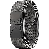GEIT Stretch Nylon Belt with Quick Release Metal Buckle, 1 3/8" Casual Golf Tactical Invisible Elastic Web Belt
