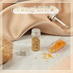 Didaey 100 Pcs Vials Clear Mini Glass Bottles with