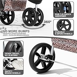 MoNiBloom 3 Wheels Pet Dog Cat Stroller for Small